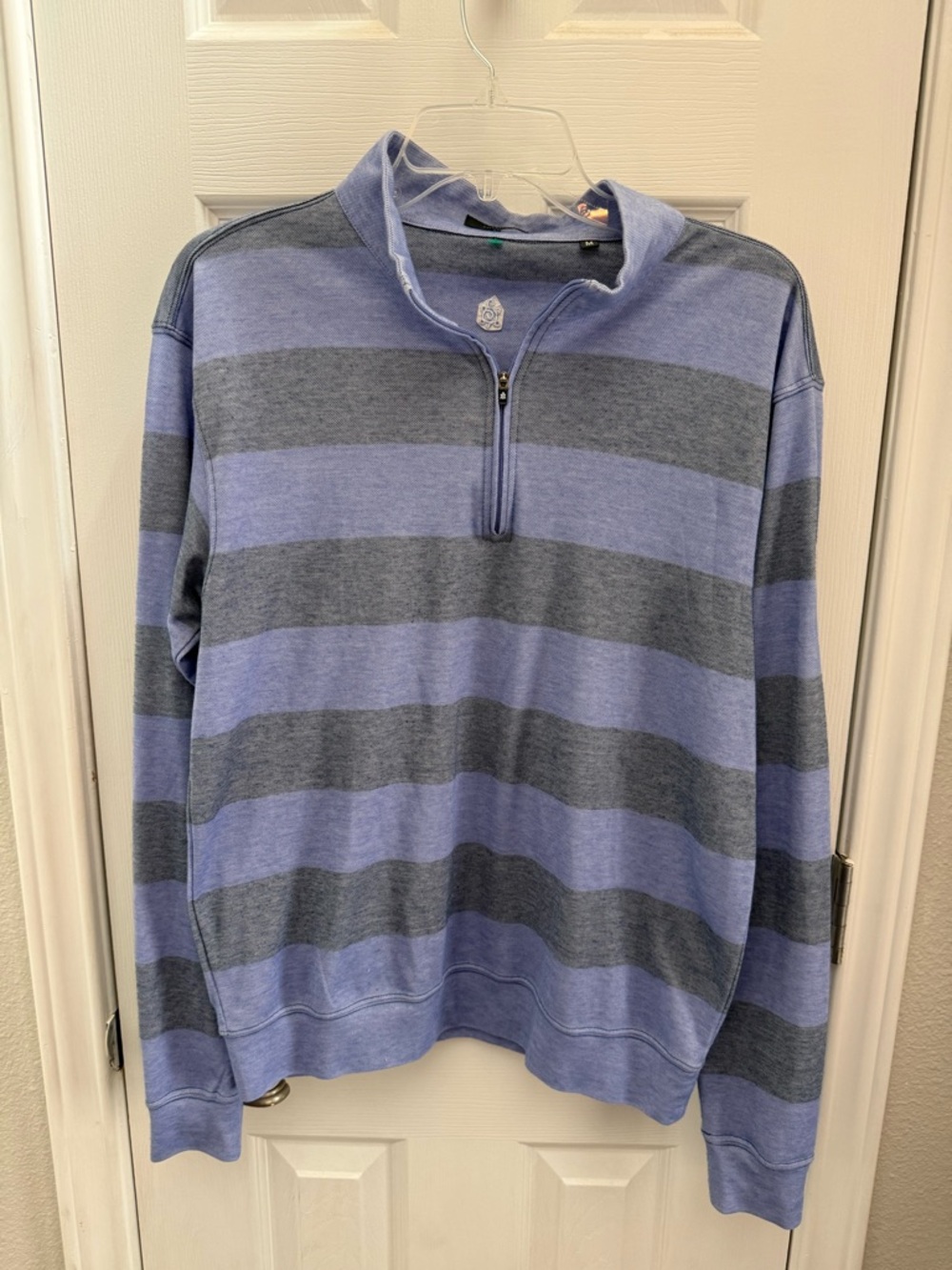 Turtleson | Elevated Golf Line | Striped Quarter-Zip Pullover